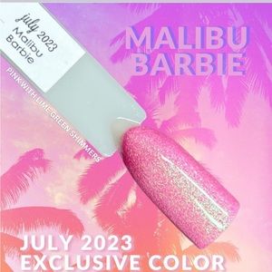 Sparkle & Co Nail Dip Powder Polish in Malibu Barbie